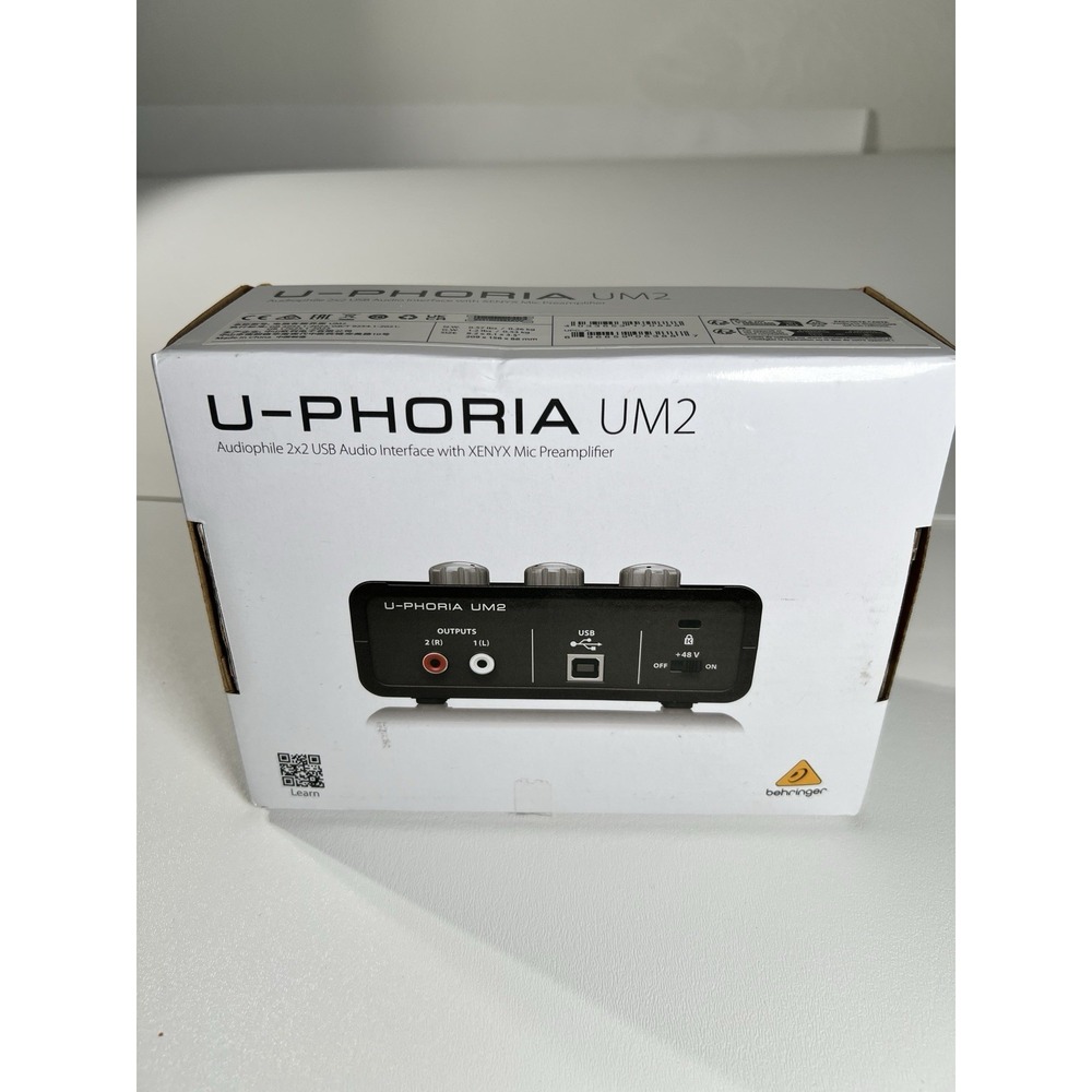 Behringer U-PHORIA UM2 Single Channel Audio Interface - Black - Picture 2 of 5